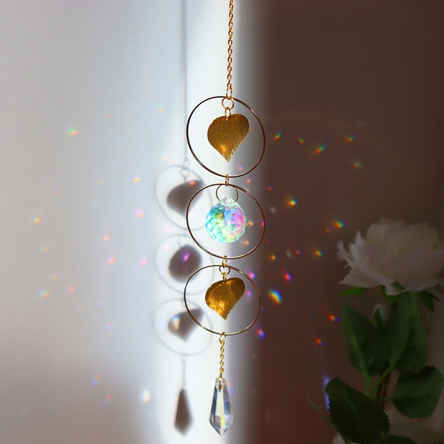 Crystal Sun Light Hanging Rainbow Chaser Lighting