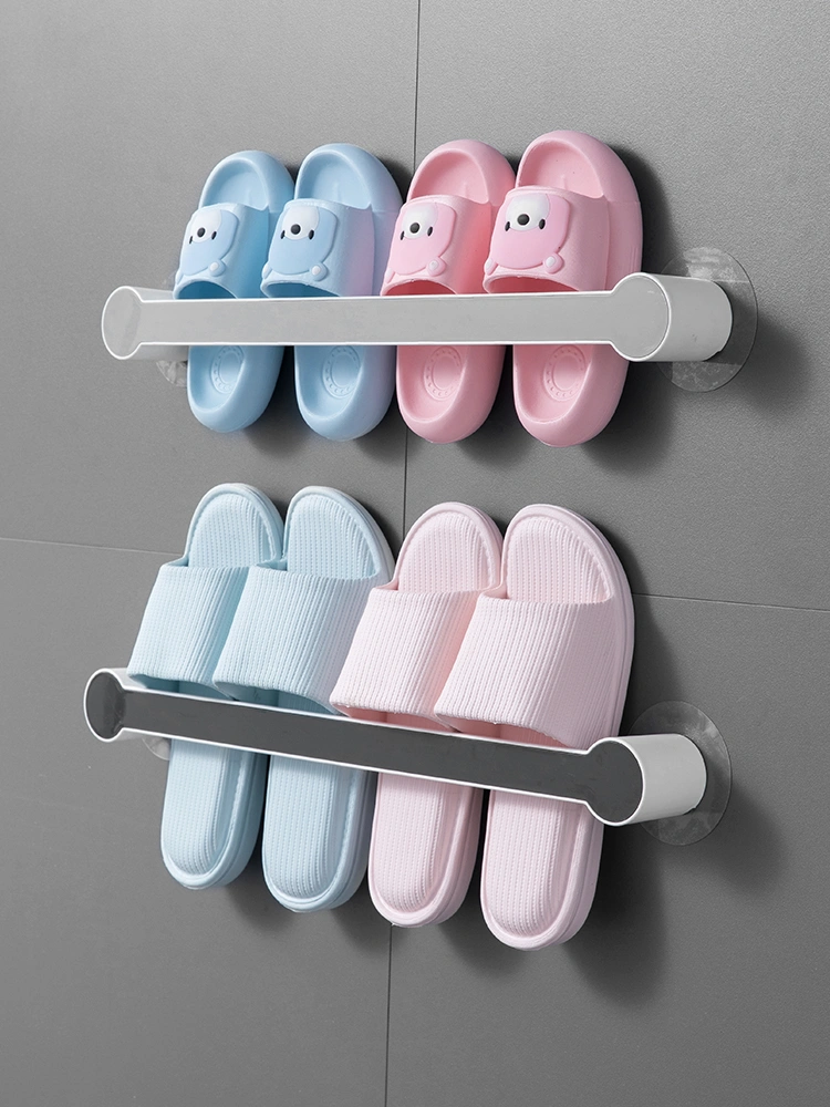 Bathroom Slippers Rack Free Perforated Drain Toilet