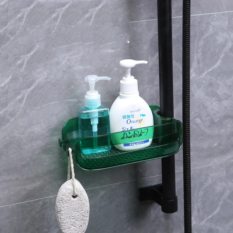 Kitchen Bathroom Punch-free Sponge Draining Hanger Shower Gel Soap Rack