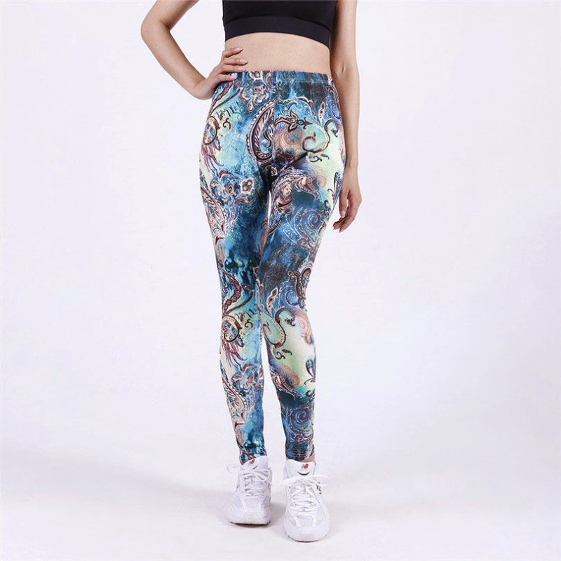 Women's Spring And Summer Thin Printed Leggings