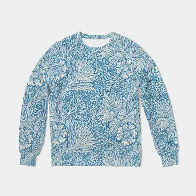 3D Geometric Pattern Printed Casual Oversize Round Neck Sweater