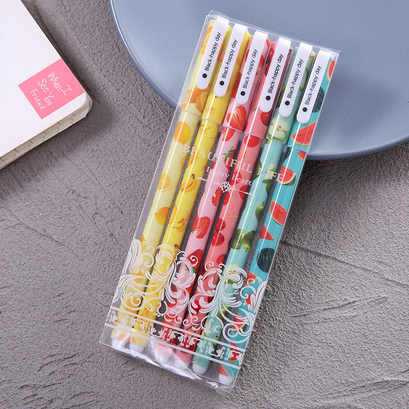Creative Cartoon 6Pack Neutral Pen Set
