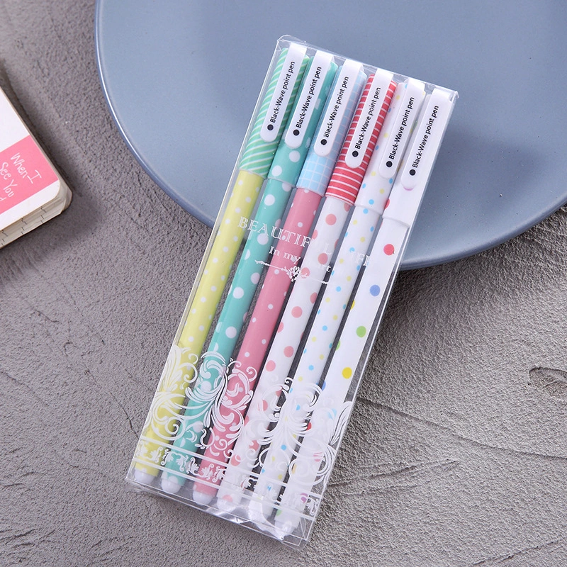 Creative Cartoon 6Pack Neutral Pen Set