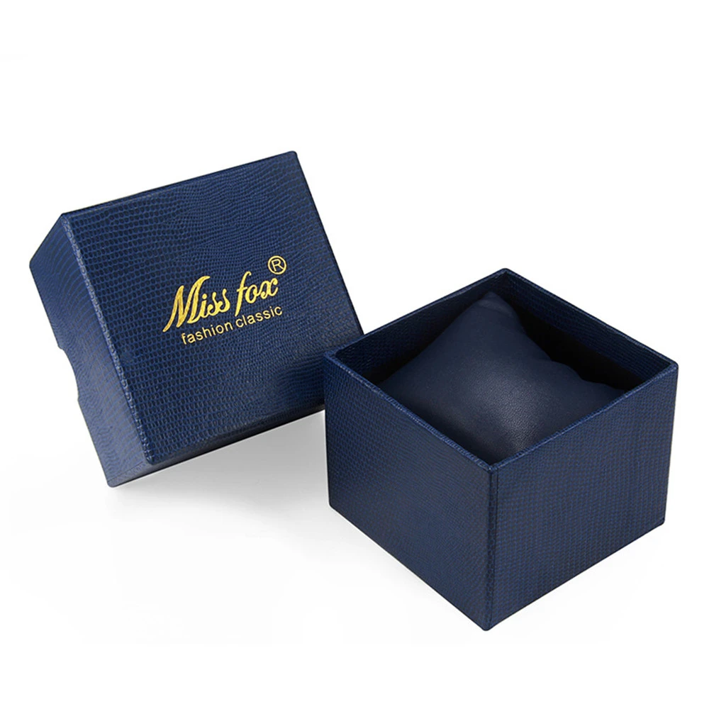 The Inner Package Of The Watch Box Is Dark Blue