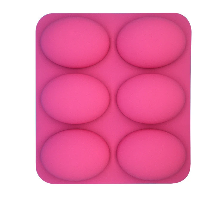 6 Even Goose Egg Oval DIY Chocolate Silicone Mold