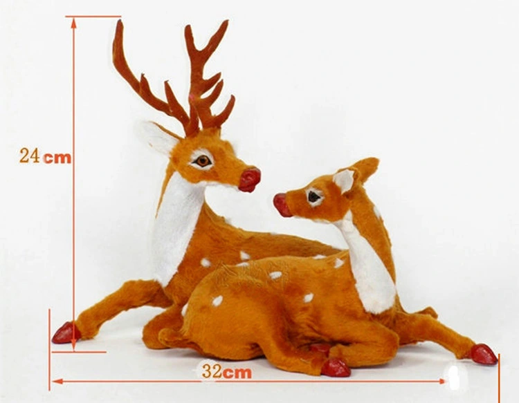 Christmas Deer Simulation Elk Christmas Window Decoration Props