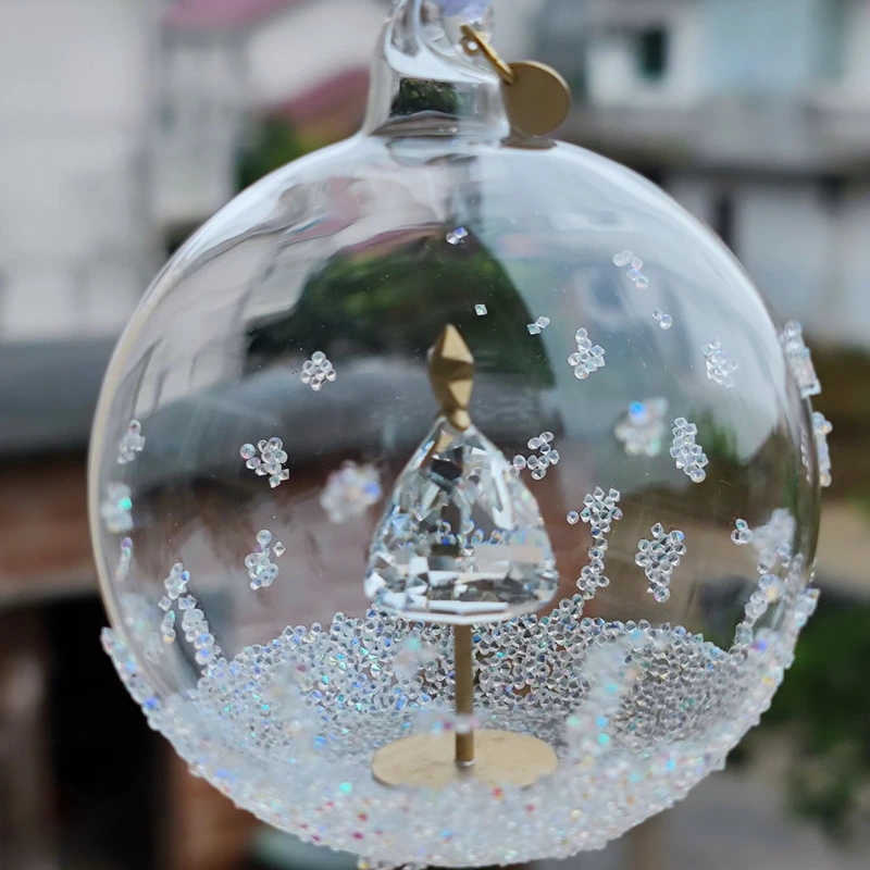 Crystal Ball Ornaments In The Car To Send Goddess Ornaments