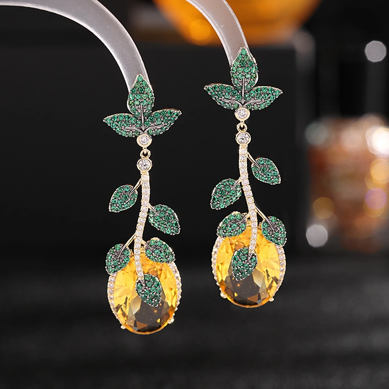 Exaggerated Earrings Female 925 Silver Needle Jewelry