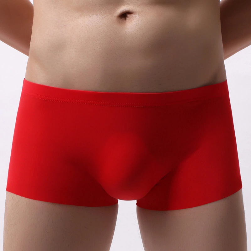 One Piece Ice Silk Underwear Men's Ultra-thin Translucent Shorts