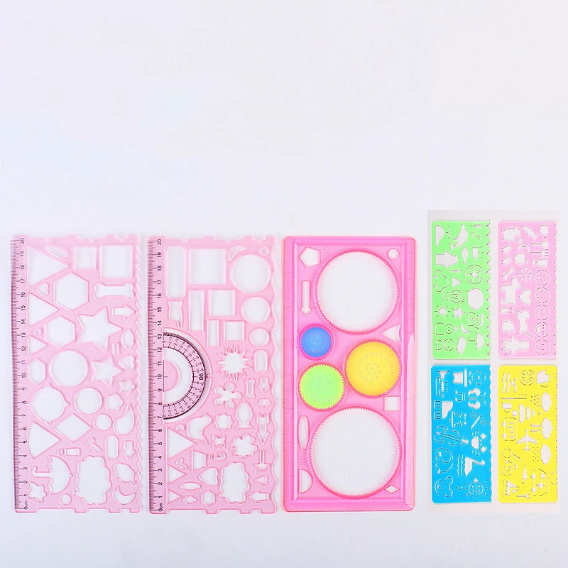 Cute Drawing Ruler Practice Drawing Set