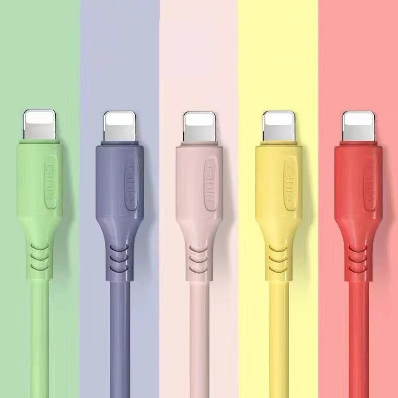 1 M Color Applicable Interface Macaron Data Cable Liquid Flexible Glue TPE Material USB Type-C Cable