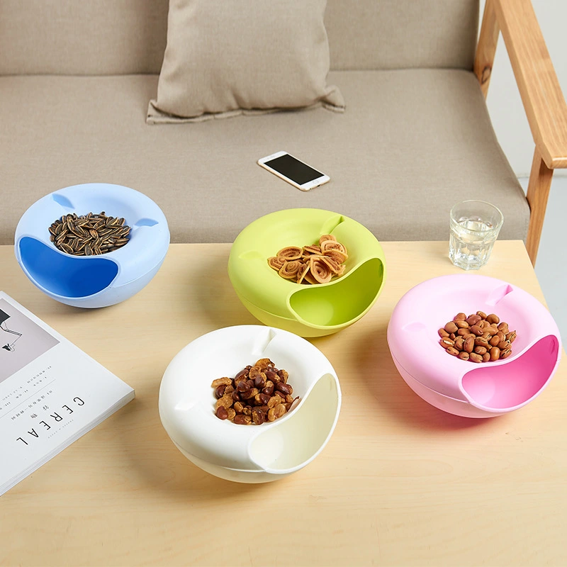 Creative Plastic Lazy Melon Seeds Plate Mobile Phone Stand Detachable Fruit Plate Dried Fruit Tray