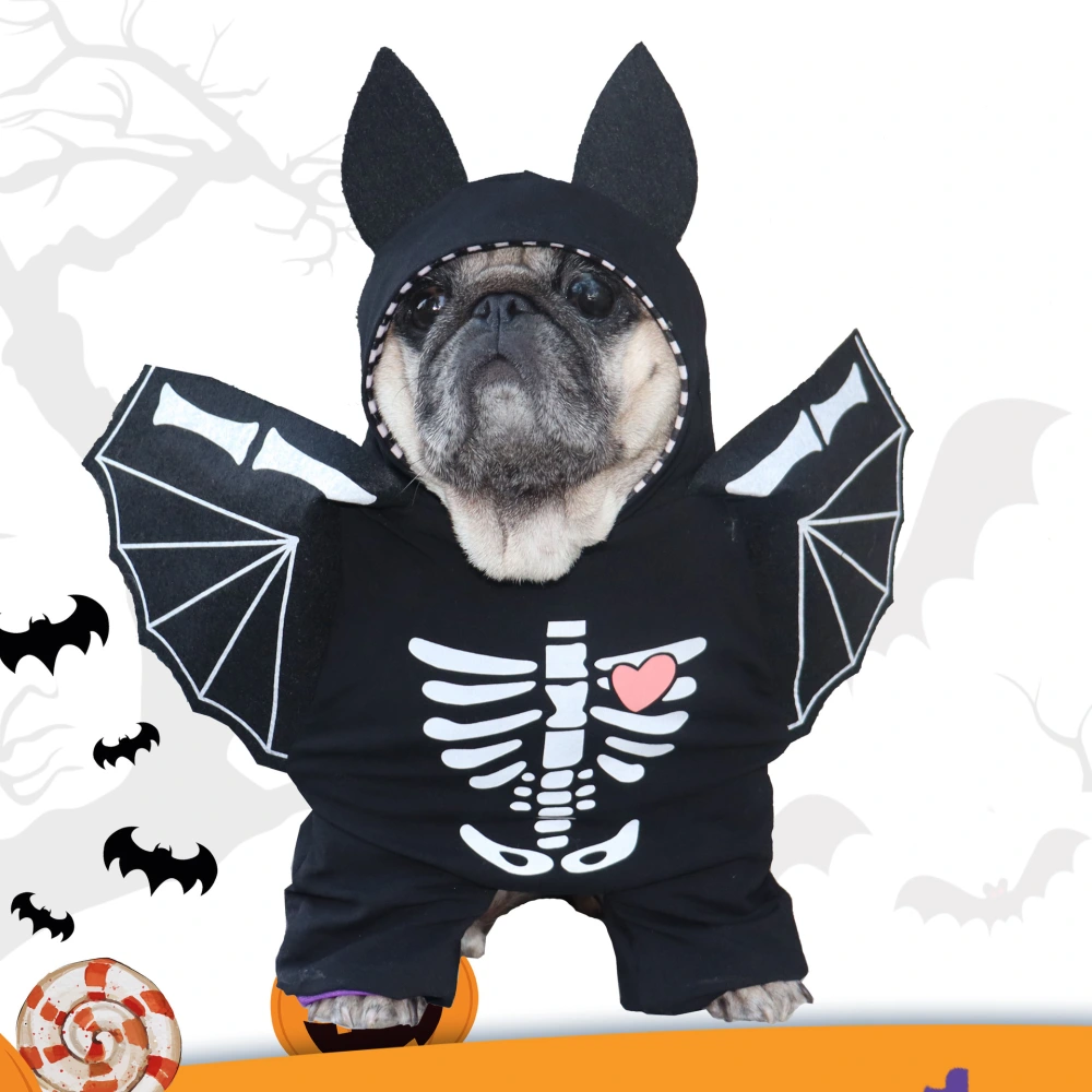 Pet Clothes Black Bat Dog