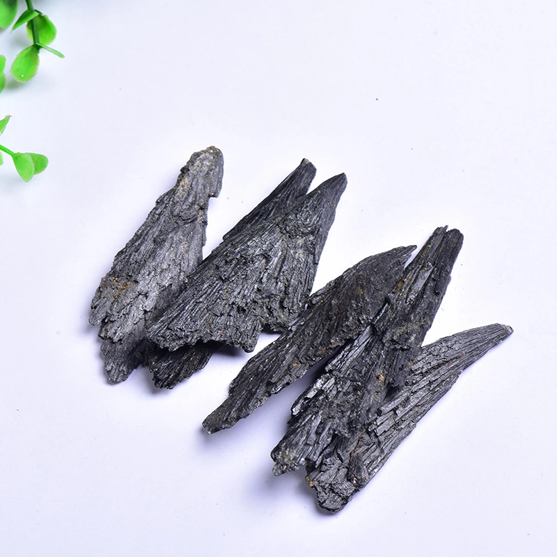 Natural Black Tourmaline Raw Stone Ore Mark Collection Specimens