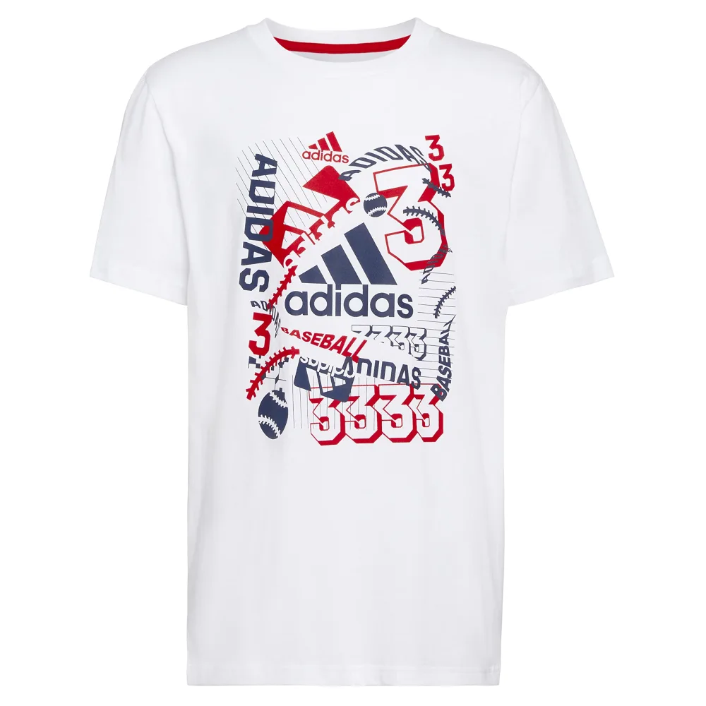 adidas Boys' Short Sleeve Americana Tee