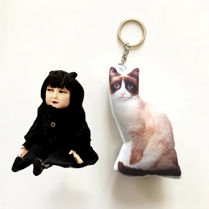 Pet Keychain Cat Dog Photo Custom Pendant