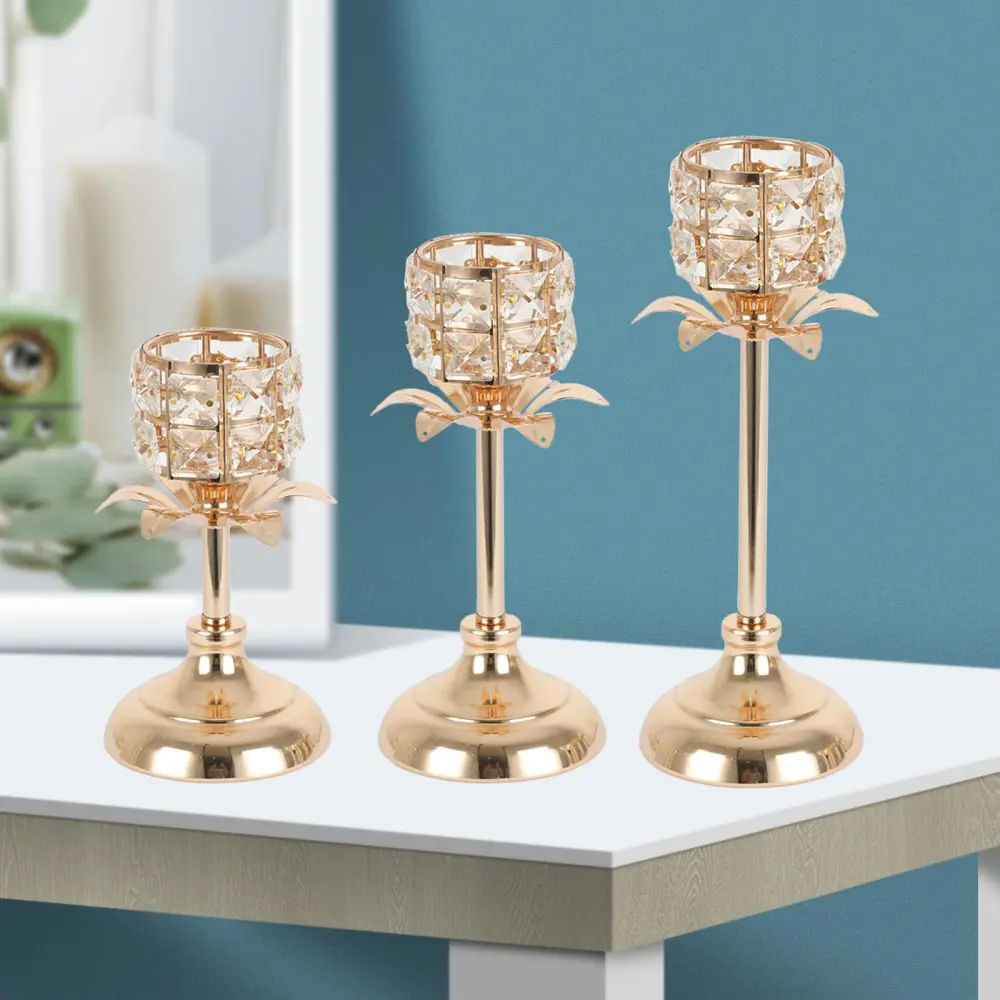 Crystal Candlestick Gold Creative Model Room