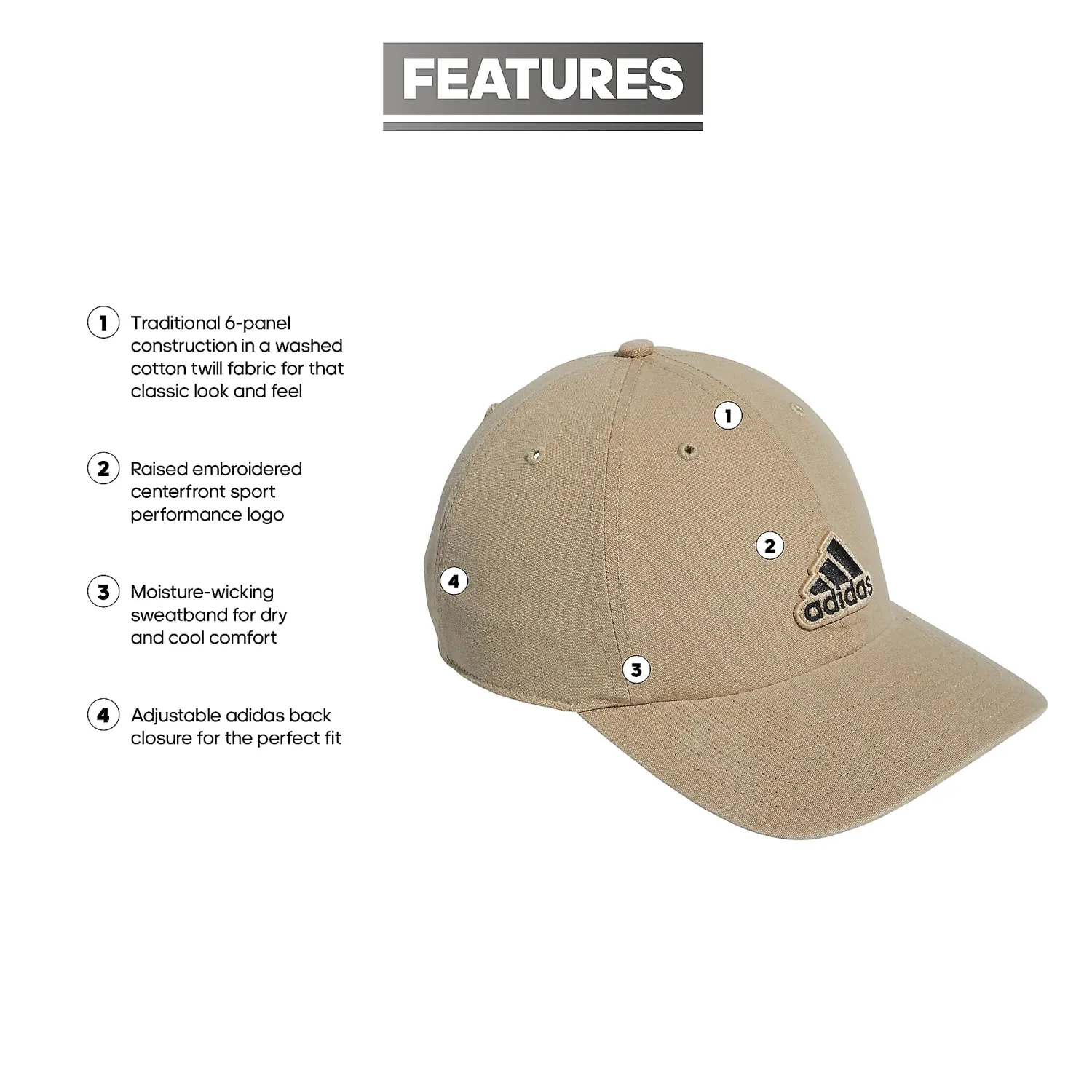 adidas Men's Ultimate 2.0 Relaxed Adjustable Cotton Cap