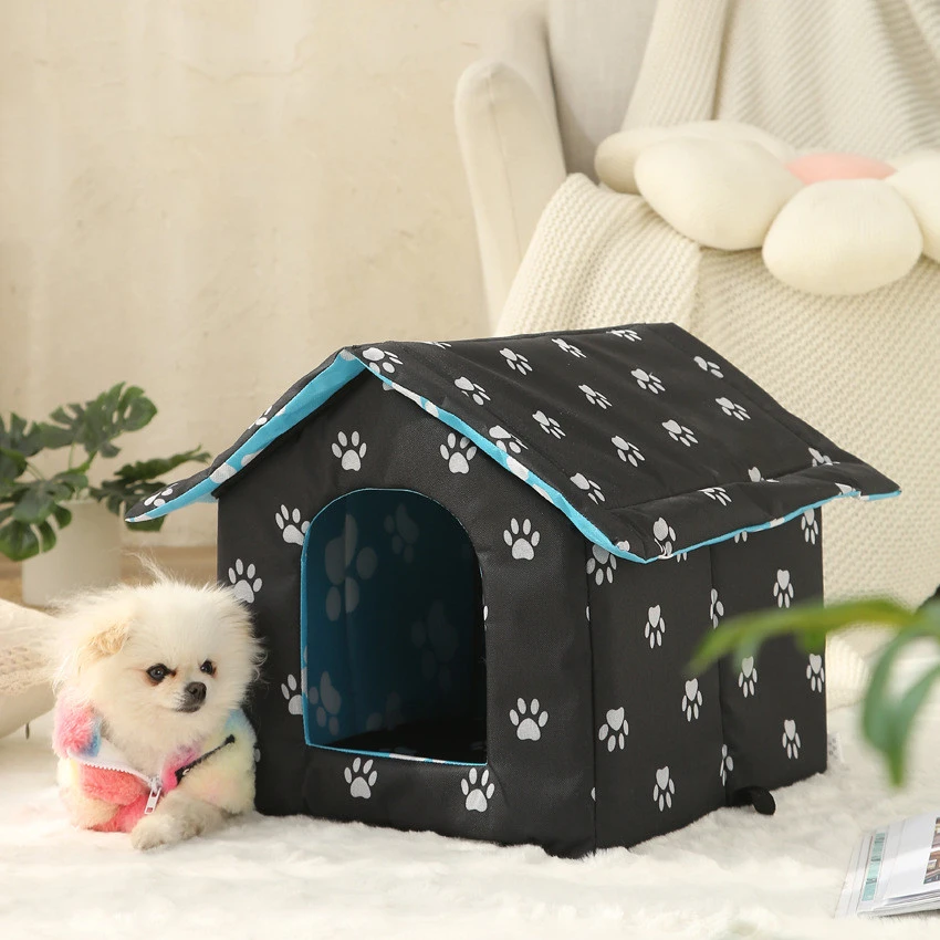 Waterproof Pet Dog And Cat Kennel Warm Foldable And Washable