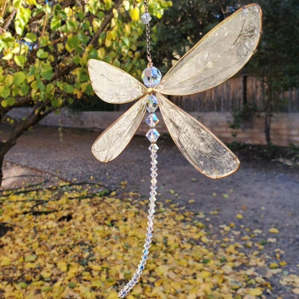 Dragonfly Hanging Window Exquisite Wing Metal