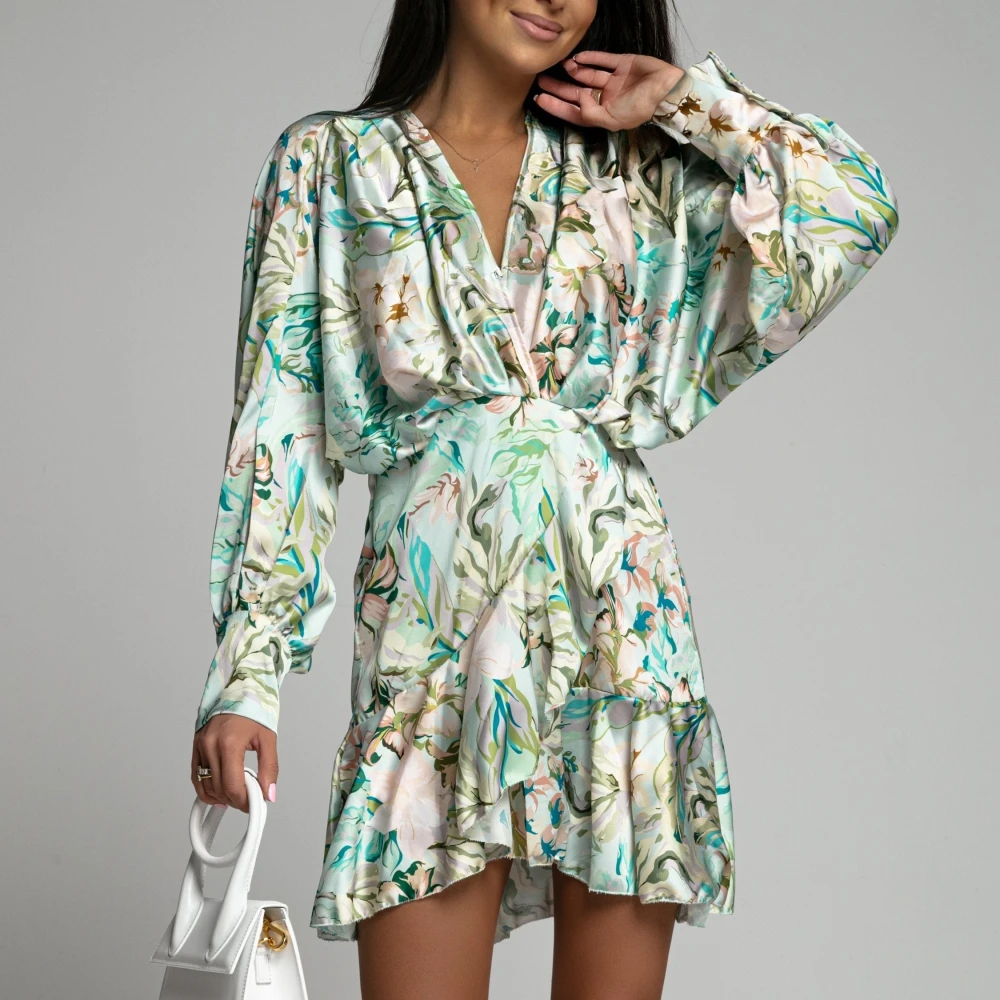 Fashion Floral Long Sleeve Dress For Women