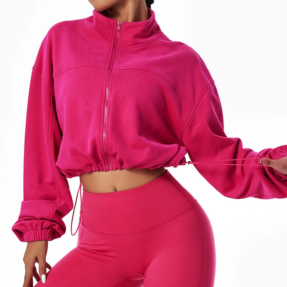 European And American Loose Sports Coat Fashionable Shoulder Sleeve Top