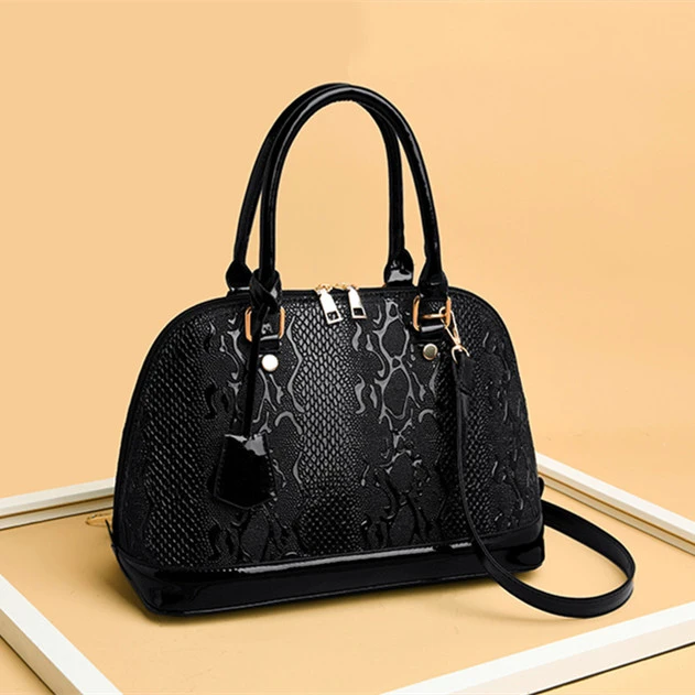 Three-piece Handbag Set Embossed Shoulder