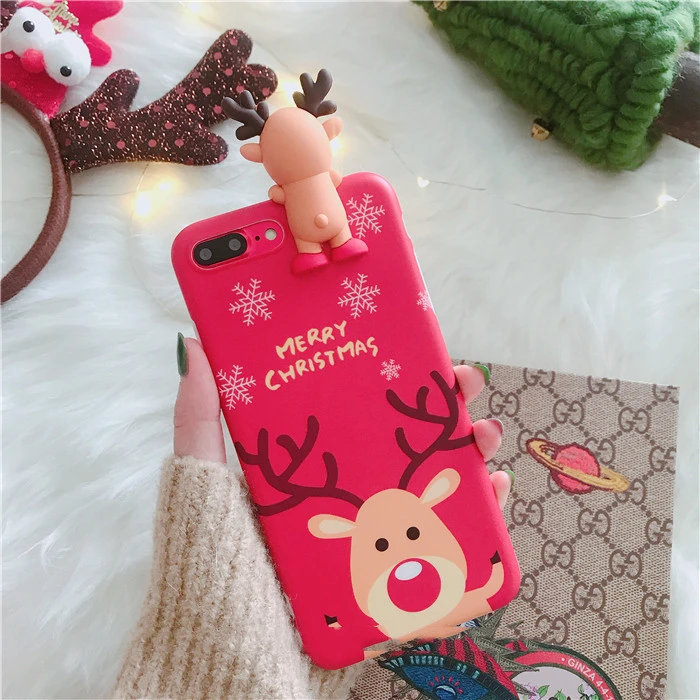 Snowman Elk's Christmas Mobile Phone Case