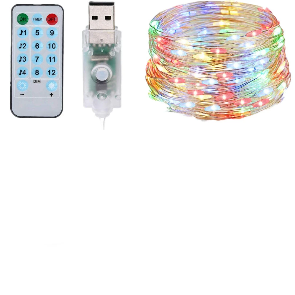 Music Copper Wire Decorative Light String Sound Control Variation
