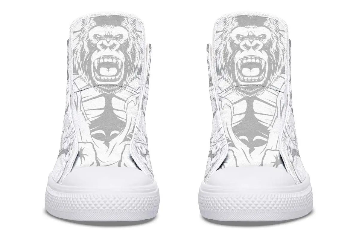 Printed Couple High-top Canvas Shoes