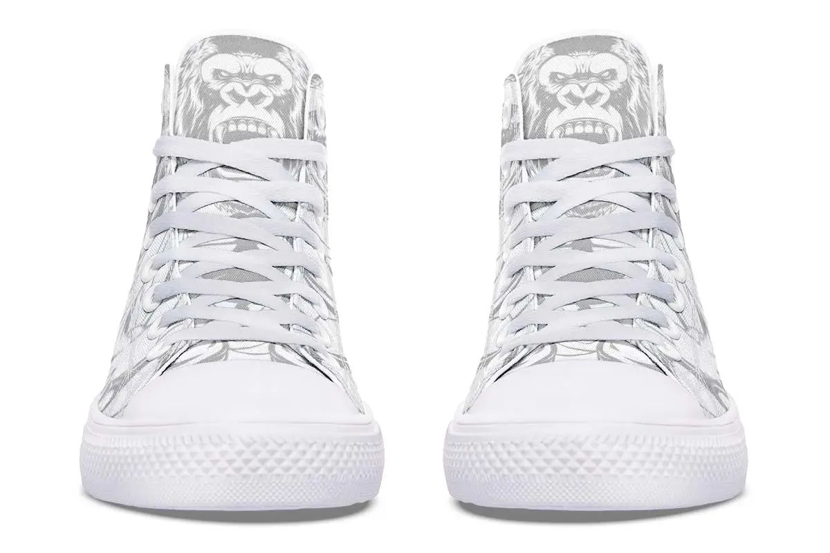 Printed Couple High-top Canvas Shoes