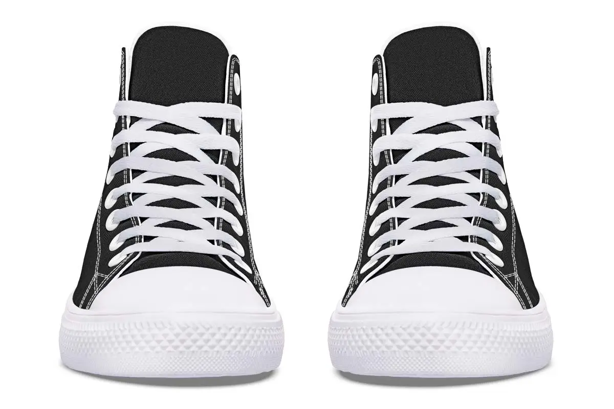 Men's And Women's Fashion Color Printing High-top Canvas Shoes