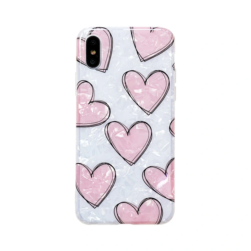 Fashionable Simple And Suitable For Girls Love Mobile Phone Shell Shell Soft Shell