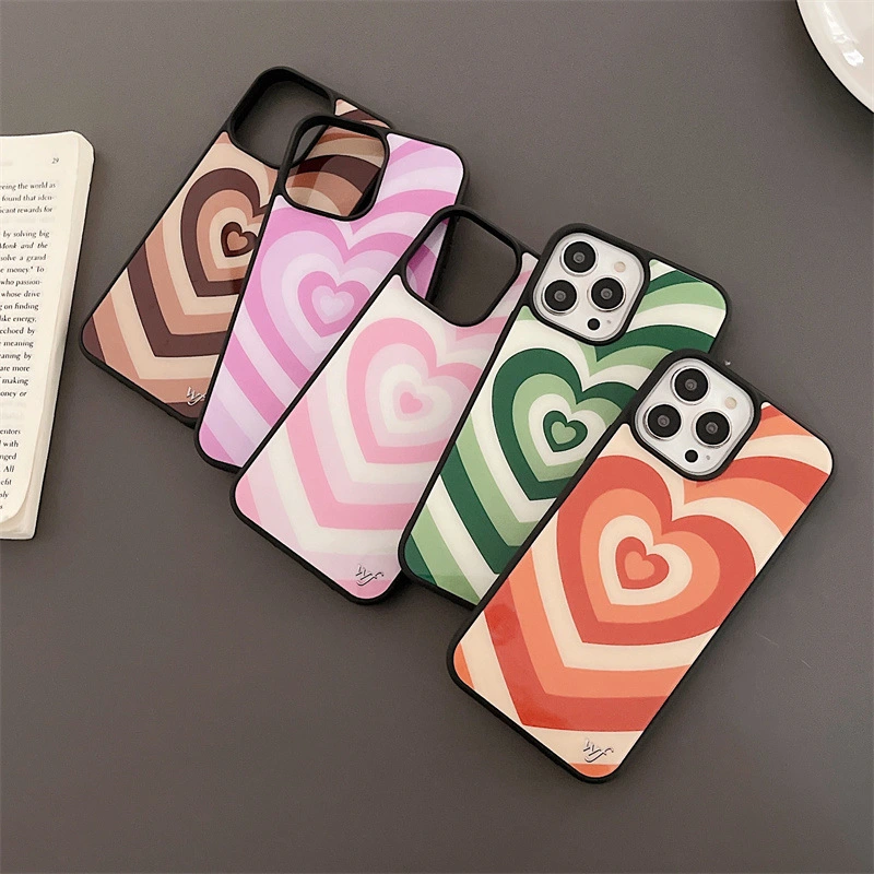 Korean Style Personalized Graffiti Heart Mobile Phone Shell Drop-resistant Women