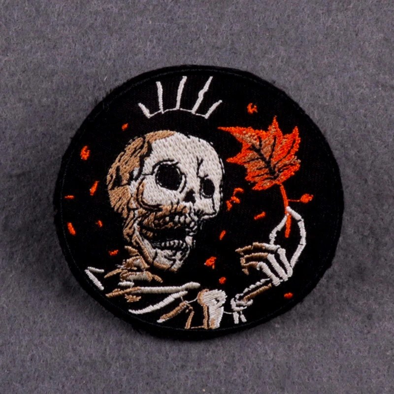 DIY Horror Badges On Backpack Punk Iron On Embroidered Patch