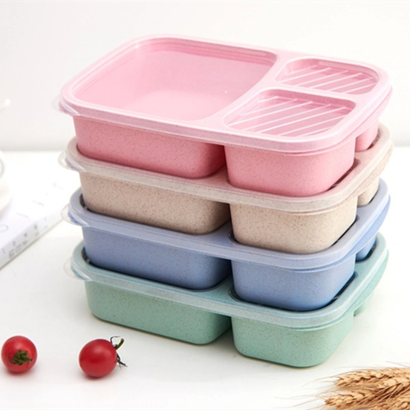 Wheat Straw Separated Bento Box