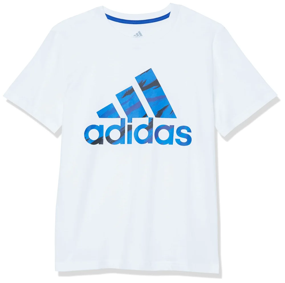 adidas Boys' Short Sleeve Tiger Camo Bos Cotton Tee