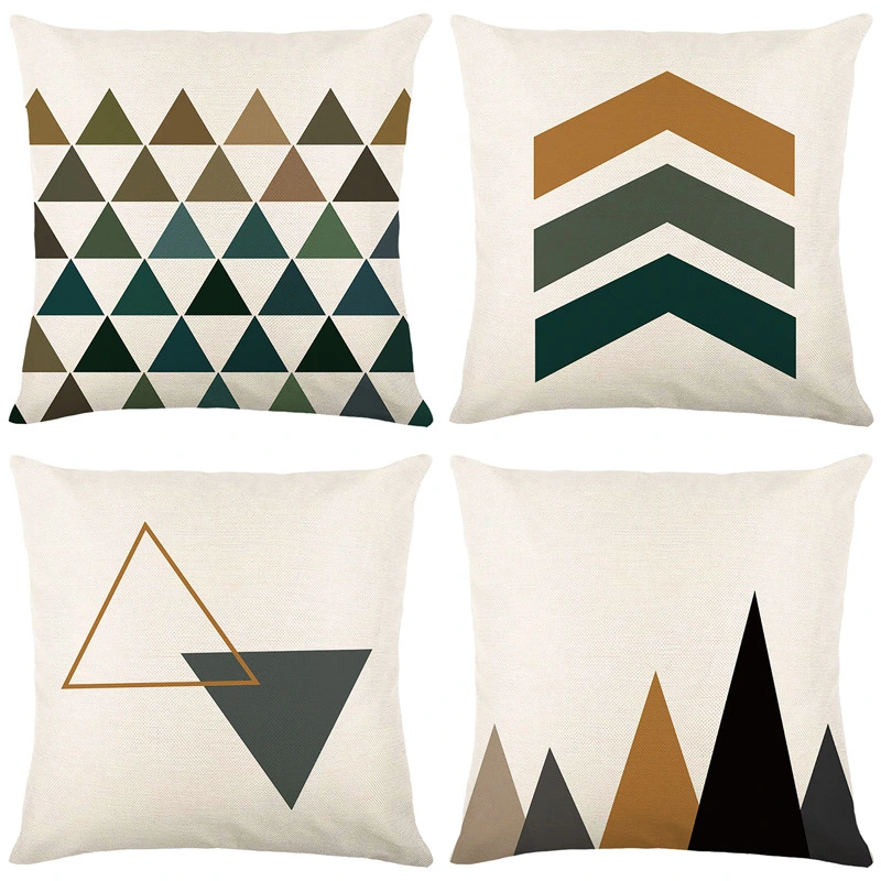 Geometric Abstract Pattern Modern Simple Cushion Cover