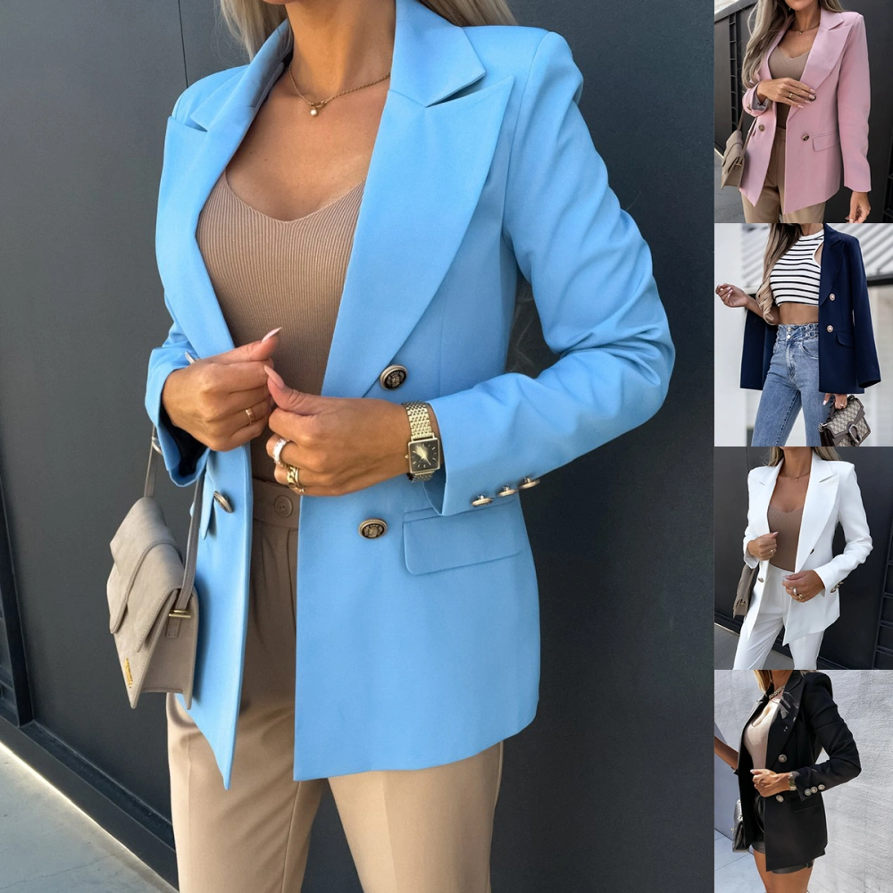 Double Breasted Fashionable Suit Coat