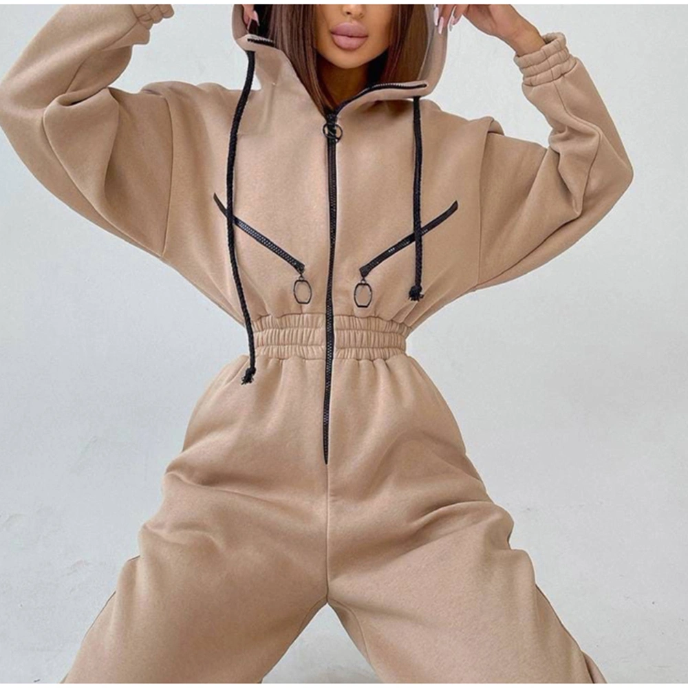Sports Casual Women's Hooded Jumpsuit