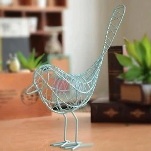 Wrought iron bird decoration