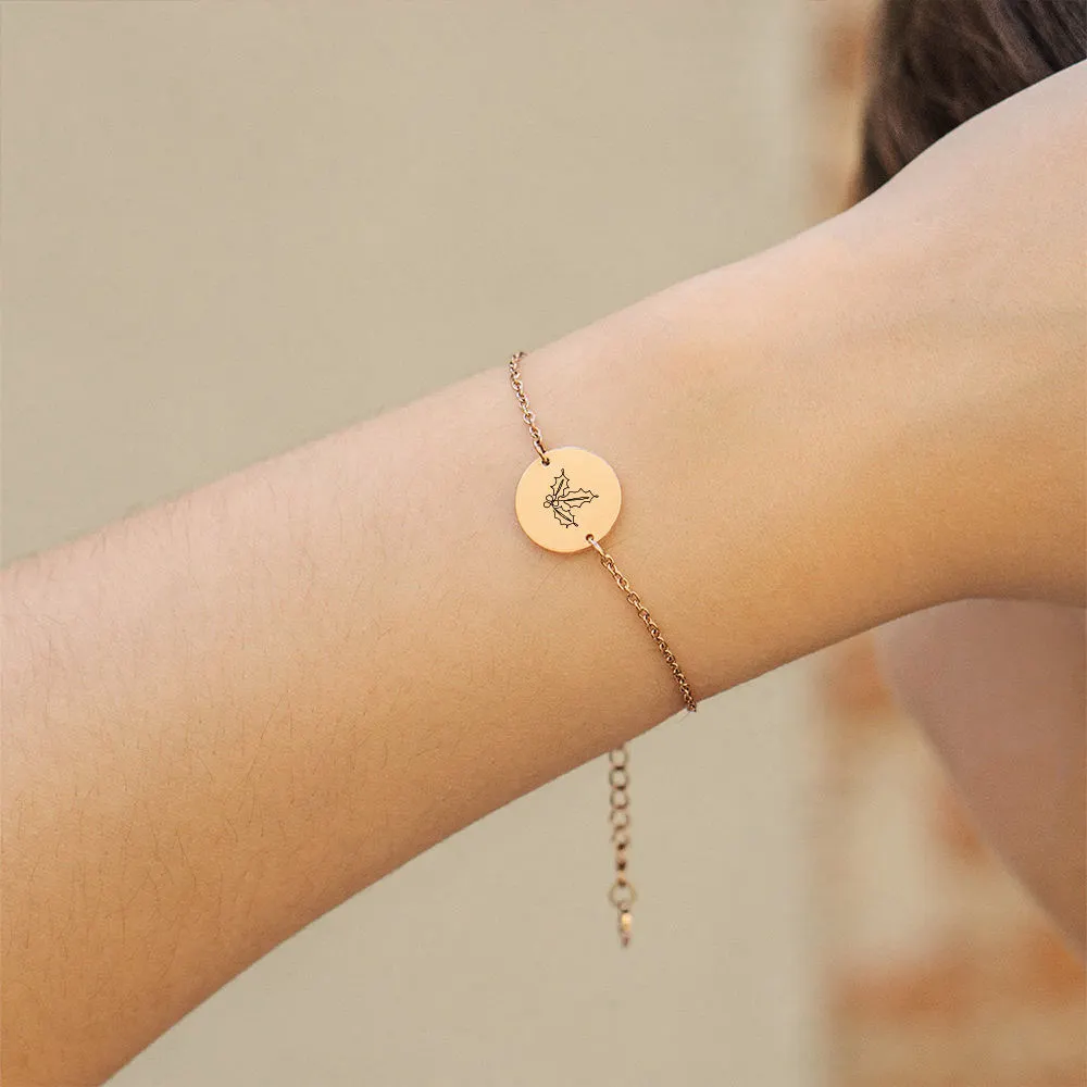 Simple Women's Stainless Steel Plantable Flower Bracelet