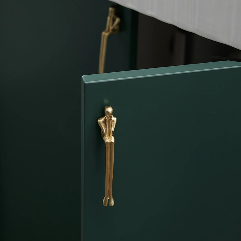 Creative Brass Pulls Modern Minimalist Wardrobe Door Cupboard Drawer