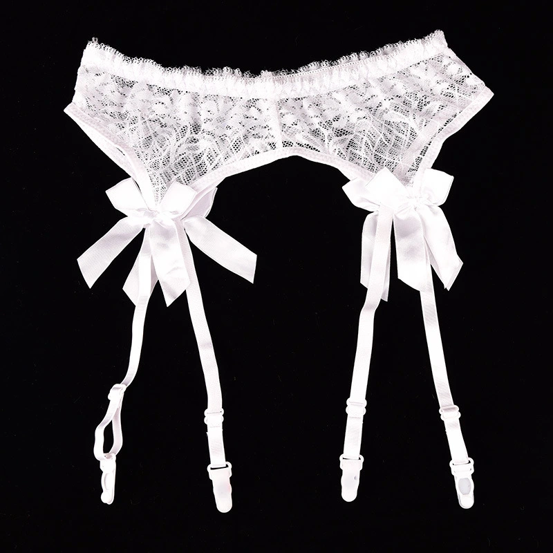 Thin Transparent Lace Garter Female Bow