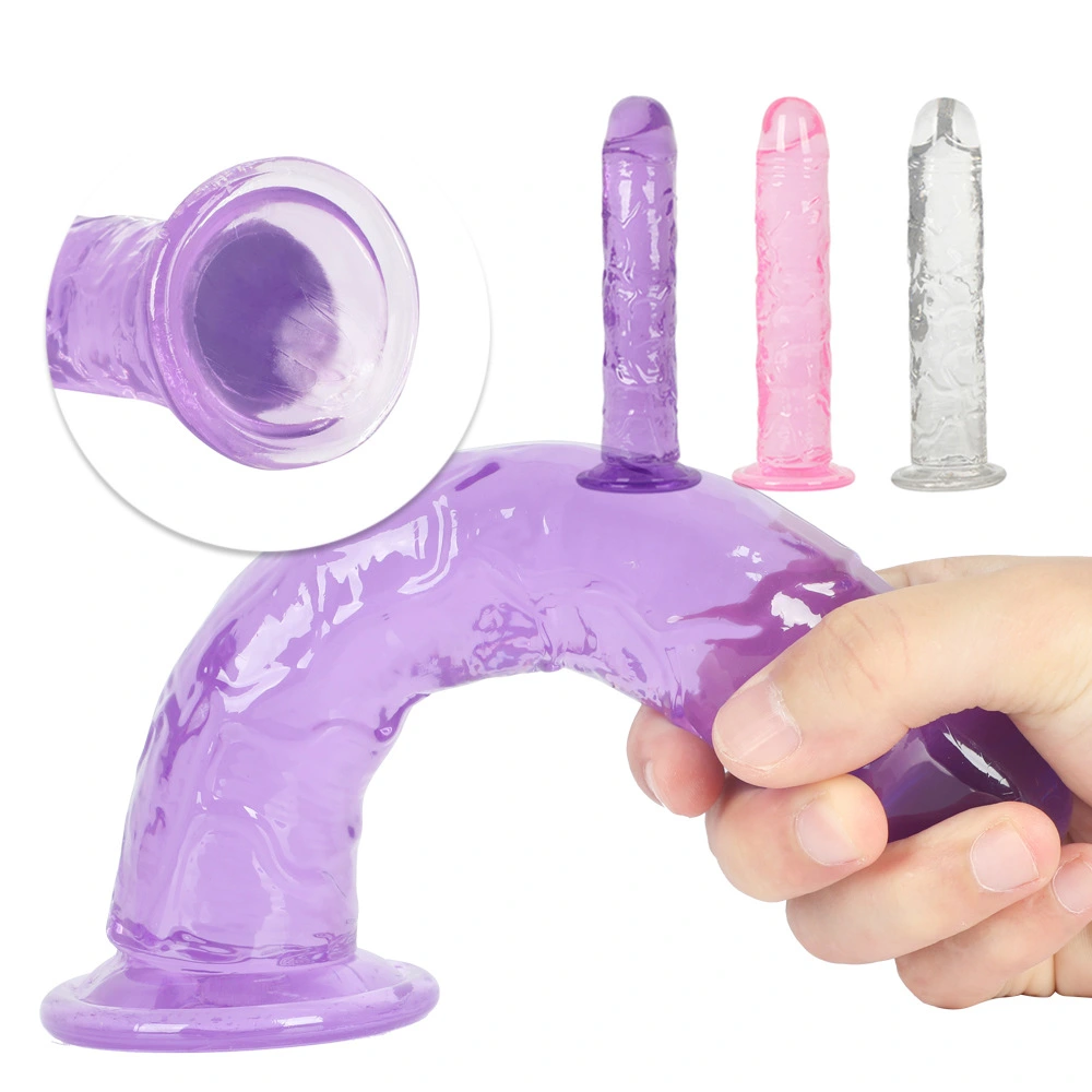 Crystal Simulation Transparent Jelly Dildo