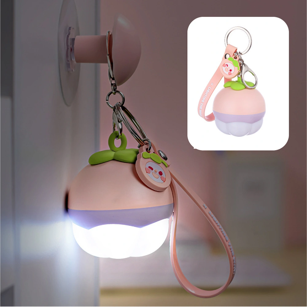 Mangosteen Fruit Key Chain Small Night Light