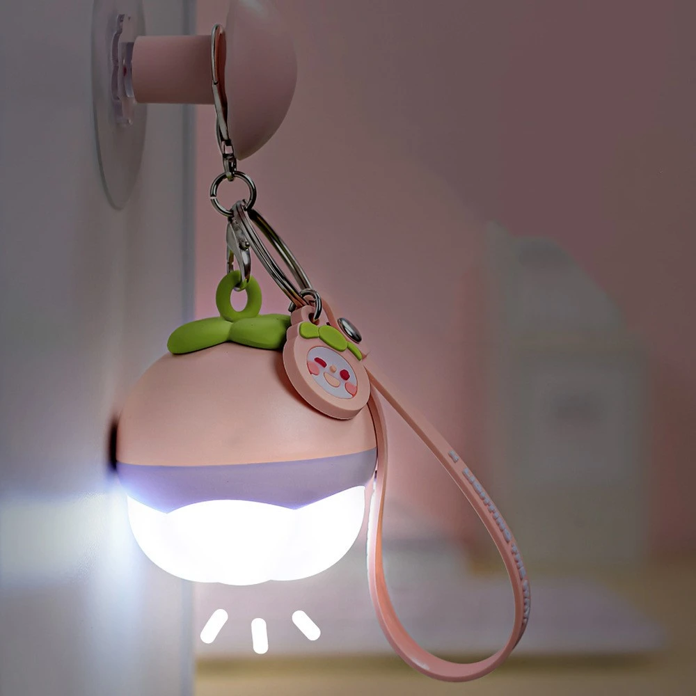 Mangosteen Fruit Key Chain Small Night Light