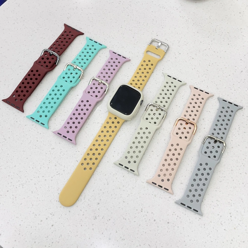 Monochrome Silicone Strap Buckle New