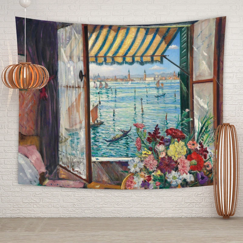 Home Decoration Window Background Fabric Hanging Cloth