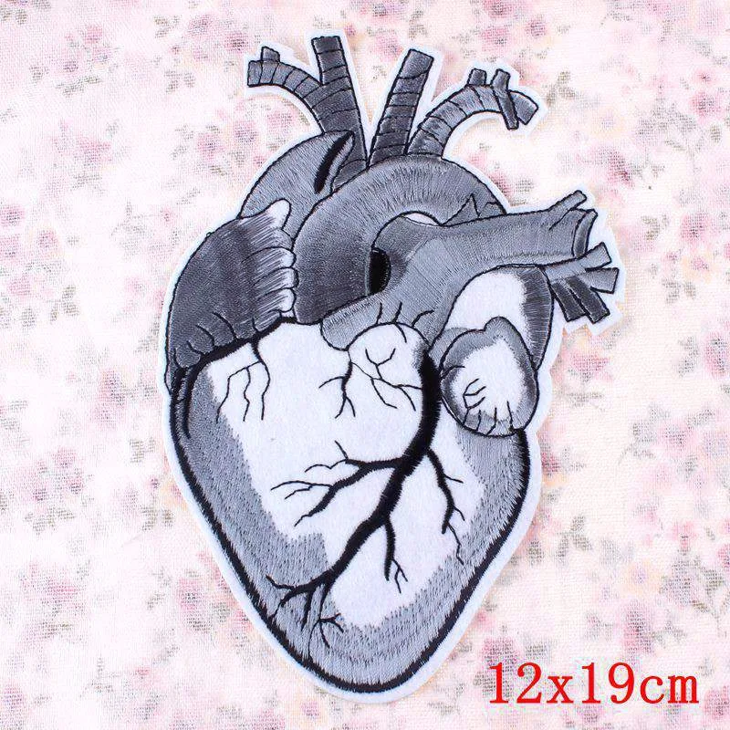 Diy Punk Popular Heart Embroidery Patch